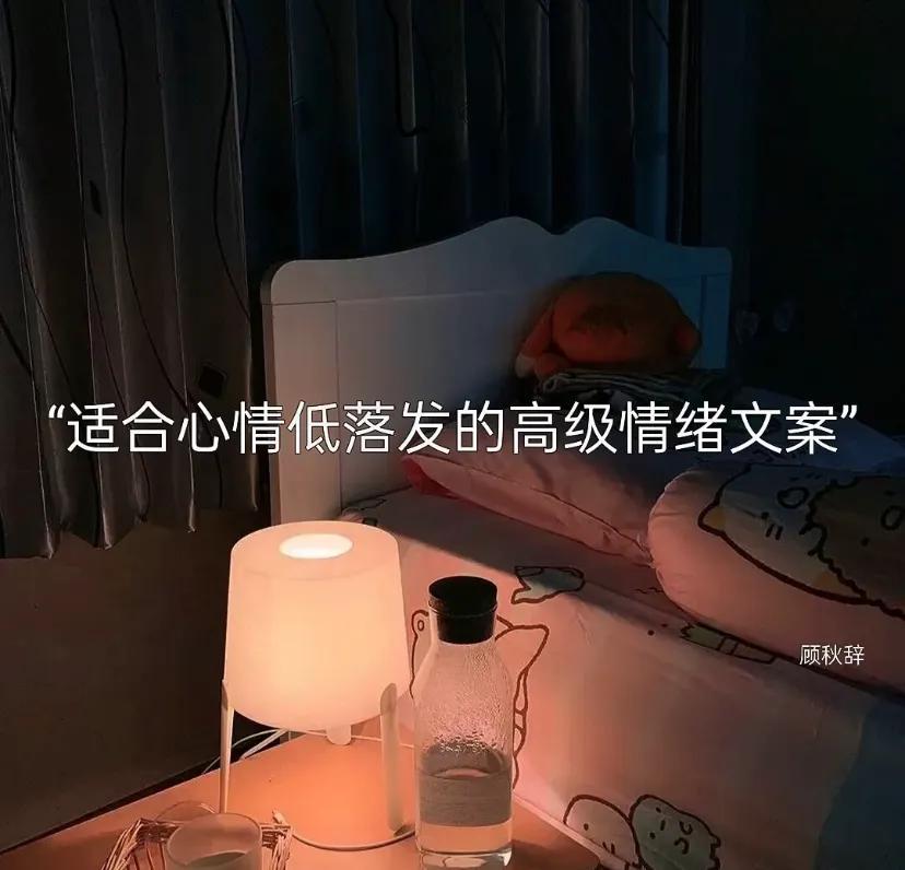 适合心情低落发的高级情绪文案